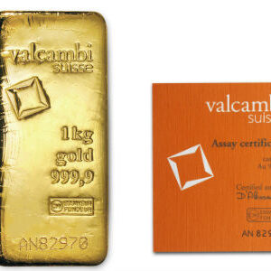 1 Kilo Valcambi Cast Gold Bar For Sale