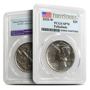 1 oz American Palladium Eagle Coin MS7