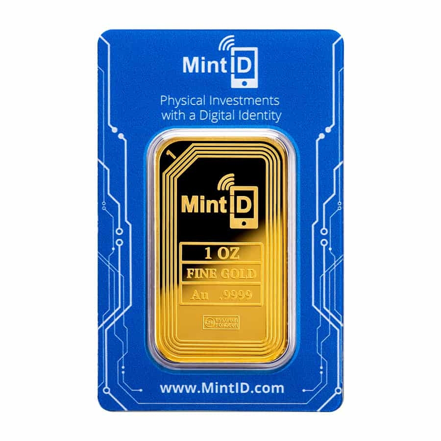 1 oz MintID Gold Bar For Sale