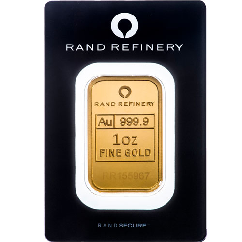 1 oz Rand Refinery Gold Bar For Sale