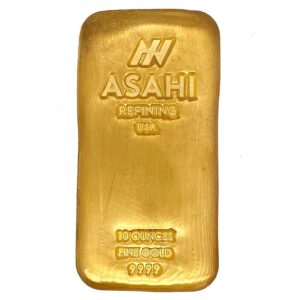 10 oz Asahi Gold Bar For Sale