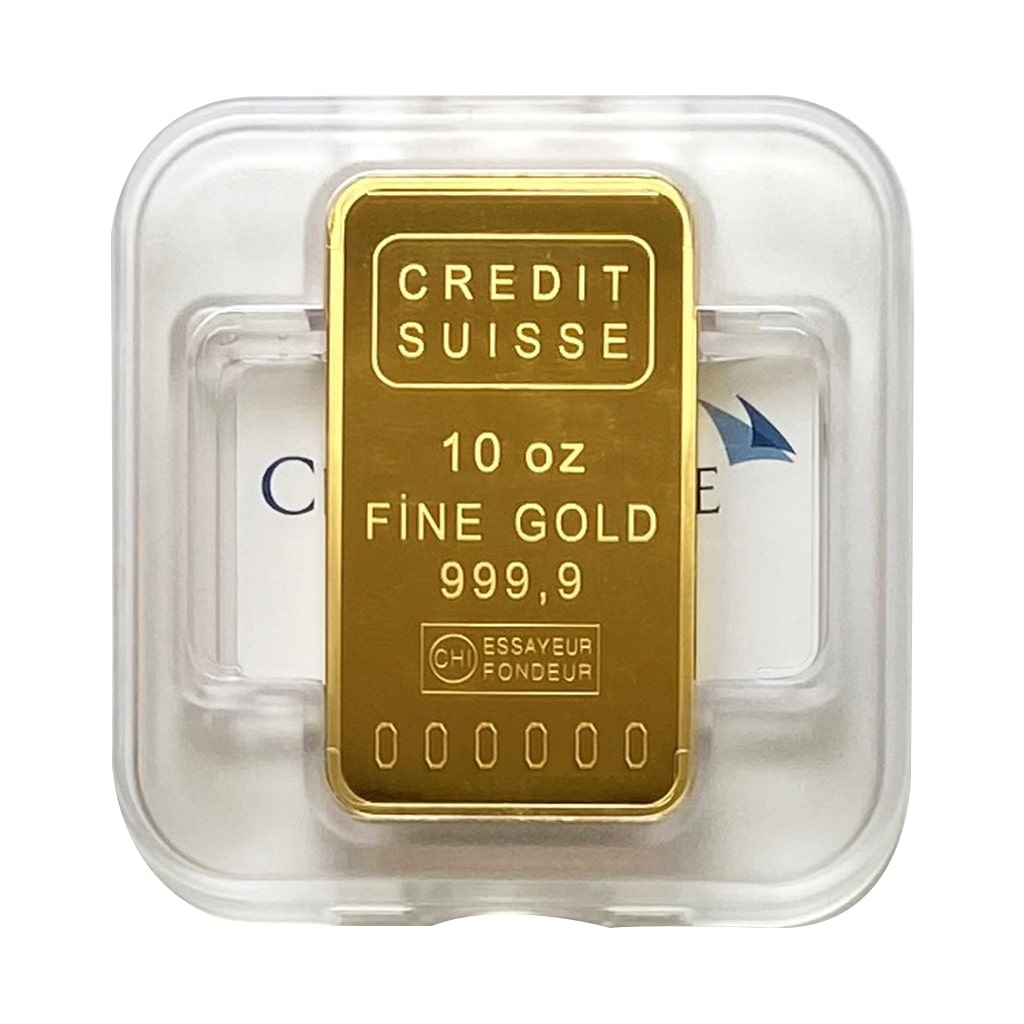 10 oz Credit Suisse Gold Bar For Sale