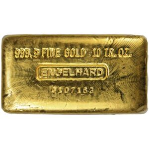 10 oz Engelhard Gold Bar For Sale