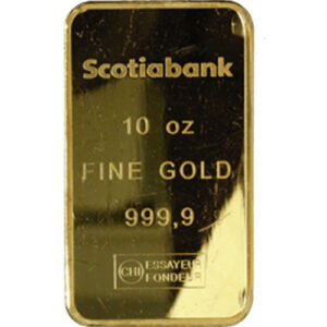 10 oz Scotiabank Gold Bar For Sale