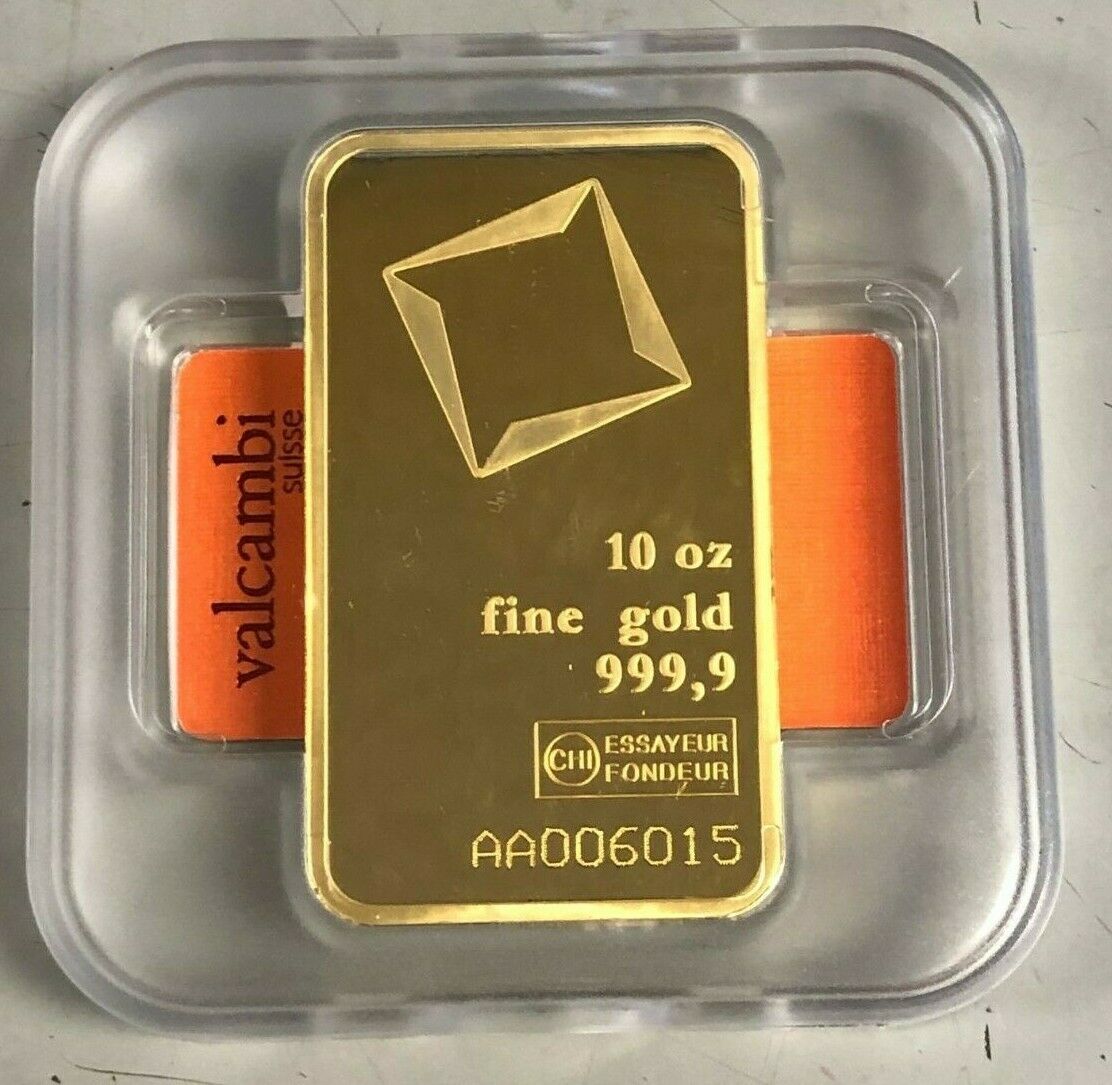 10 oz Valcambi Gold Bar For Sale