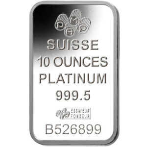 10 oz PAMP Suisse Fortuna Platinum Bar (New w/ Assay)