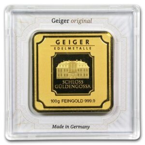 100 Gram Geiger Edelmetalle Square Gol