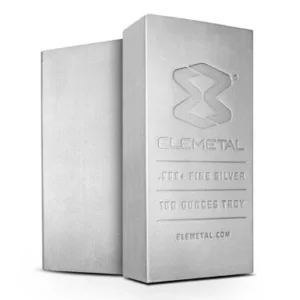 100 oz Elemetal Silver Bar For Sale