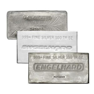 100 oz Engelhard Silver Bar For Sale