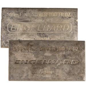 100 oz Engelhard Silver Bar For Sale (Secondary Market)