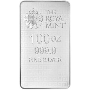 100 oz Great Britain The Great Engravers Collection Three Graces Silver Bar (New)