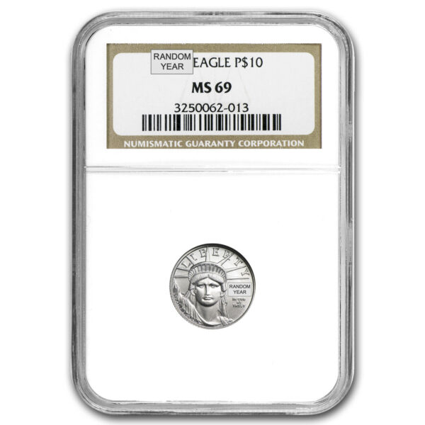 American Platinum Eagle Coin NGC MS69