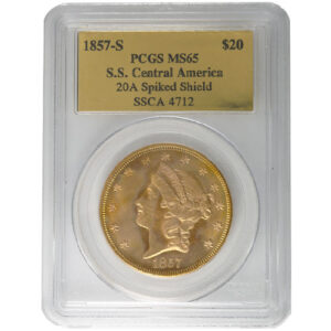 1857-S Pre-33 $20 Liberty Gold Double