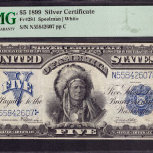 Buy 1899 $5 Silver Certificate Chief