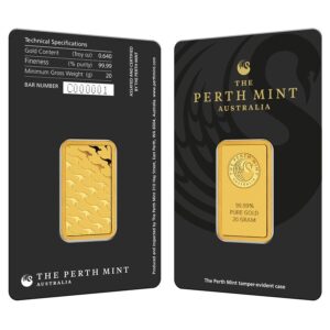 20 Gram Perth Mint Gold Bar For Sale