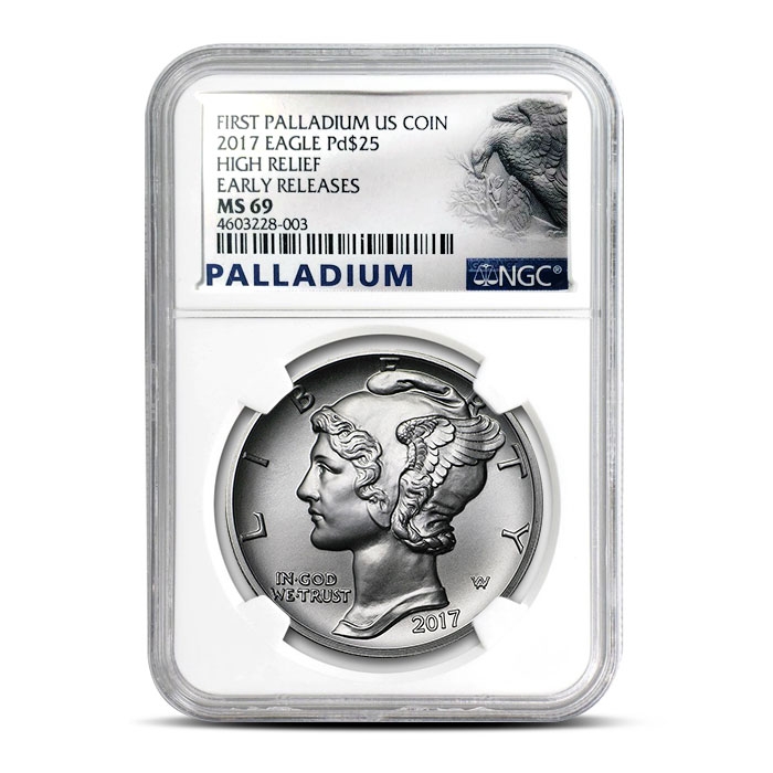 1 oz American Palladium Eagle Coin NGC