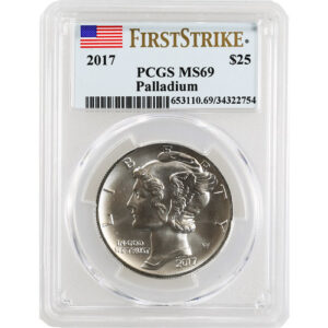 2017 1 oz American Palladium Eagle Coin PCGS MS69 FS