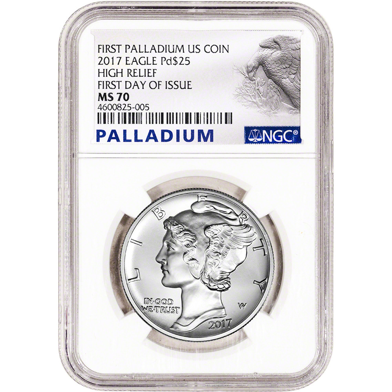 American Palladium Eagle Coins NGC MS7
