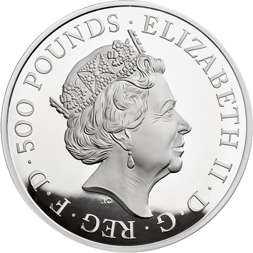 2018 1 Kilo Proof British Silver Queens Beast Dragon Coin (2)