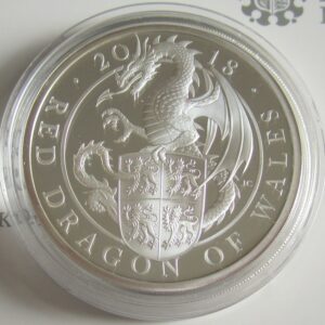 10 oz Proof British Silver Queens Beas