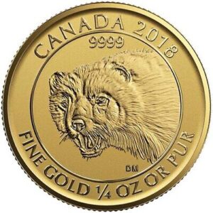 2018 1/4 oz Canadian Gold Wolverine Re