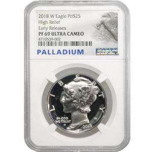 American Palladium Eagle Coin NGC PF69