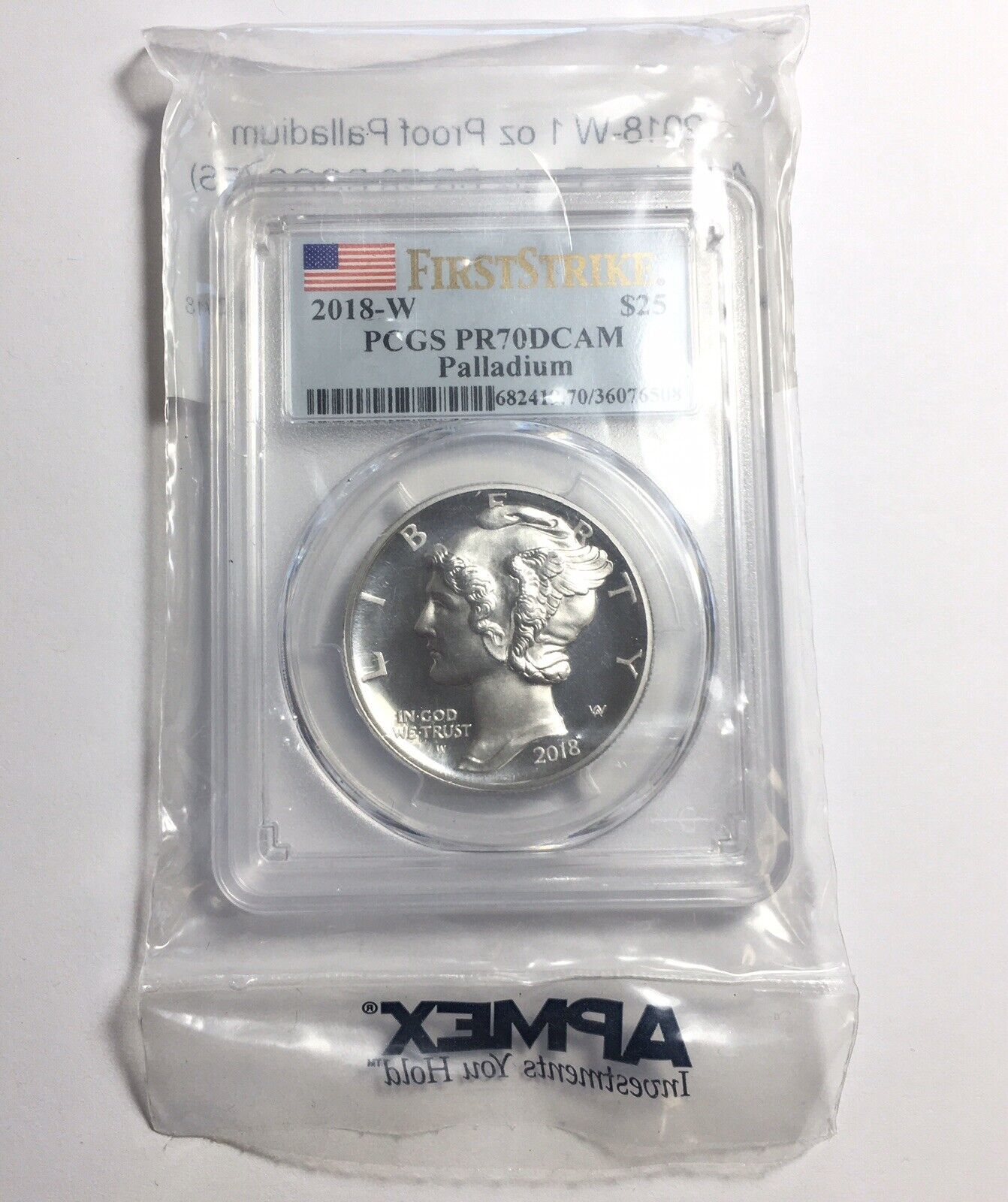 American Palladium Eagle Coin PCGS PR7