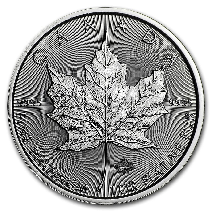 1 oz Canadian Platinum Maple Leaf Coin