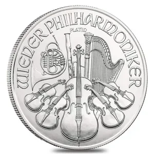 2020 1 oz Austrian Platinum Philharmon