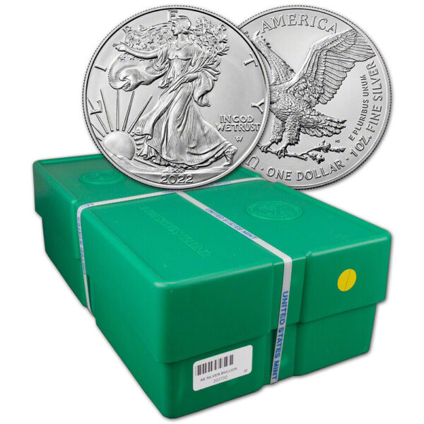 2020 (S) American Silver Eagle Monster Box (500 Coins) - OMEGA BULLION LLC