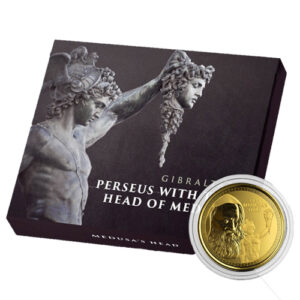 2021 1 oz Gibraltar Gold Medusas Head Coin (BU)