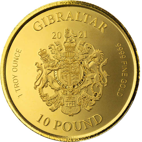 2021 1 oz Gibraltar Gold Medusas Head Coin (2)