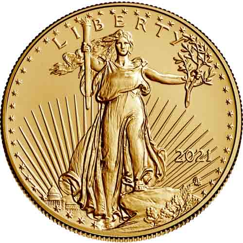 2021 1/2 oz American Gold Eagle Coin
