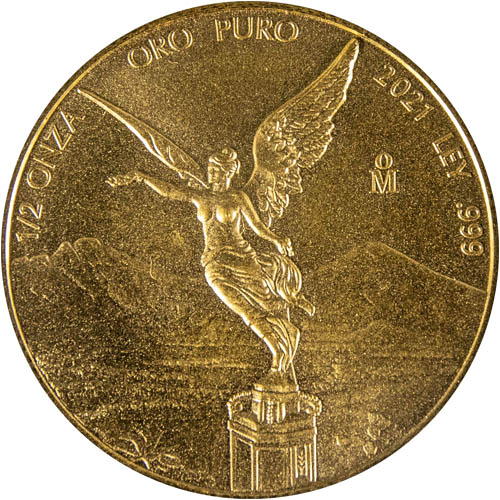 2021 1/2 oz Mexican Gold Libertad Coin