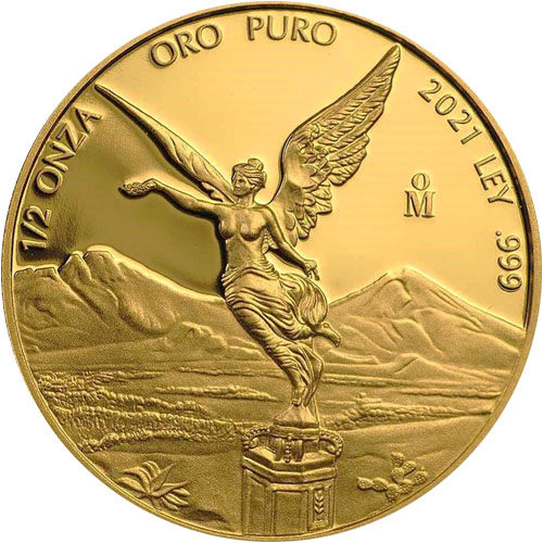 1/2 oz Proof Mexican Gold Libertad Co