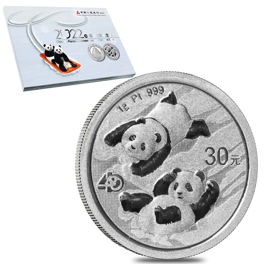 2022 1 Gram Chinese Platinum Panda Coi