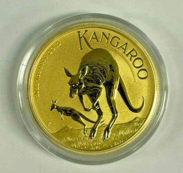 2022 1 oz Australian Gold Kangaroo Coi