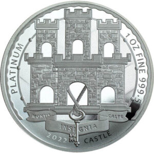 2022 1 oz Gibraltar Platinum Castle Co