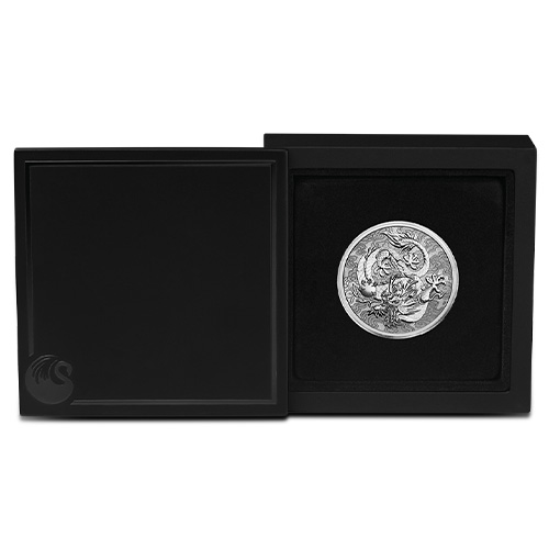 2022 1 oz Reverse Proof Australian Platinum Chinese Myths & Legends Dragon Coin