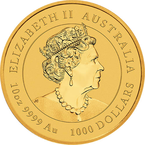 2022 10 oz Australian Gold Lunar Tiger Coin (2)