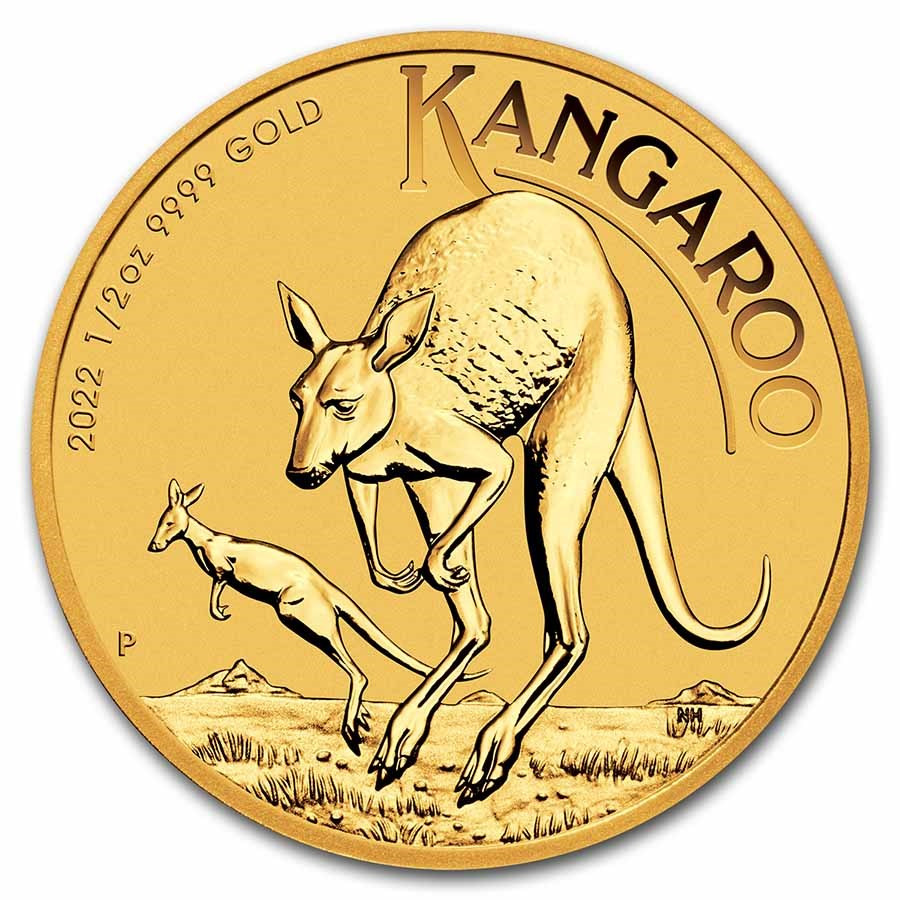 2022 1/2 oz Australian Gold Kangaroo C