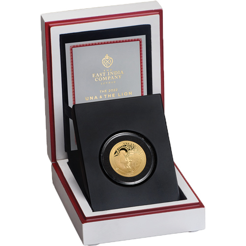 2022 14 oz Proof St. Helena Gold Una and The Lion Coin (2)