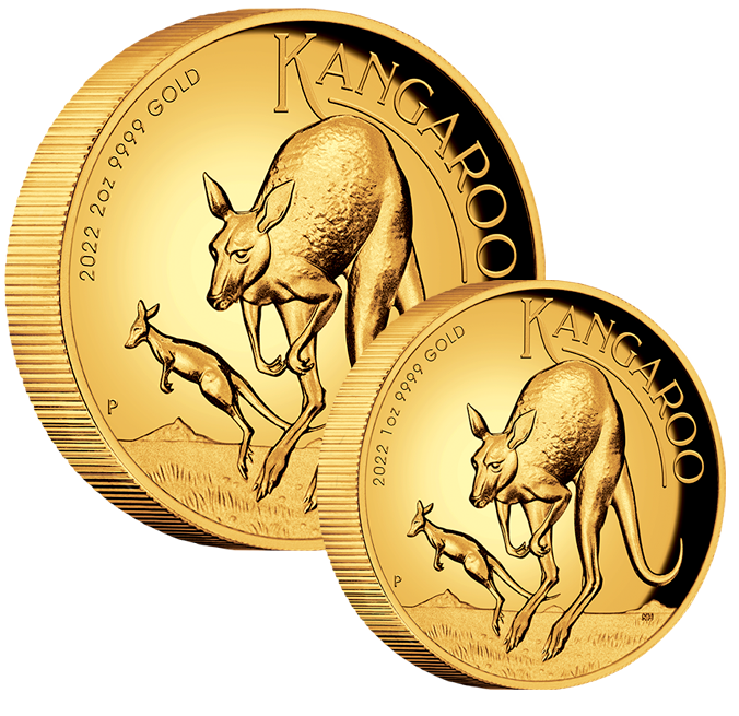 2022 2 oz Proof Australian Gold Kangaroo Coin (1)