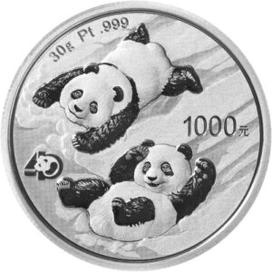 2022 30 Gram Chinese Platinum Panda Coin (BU)