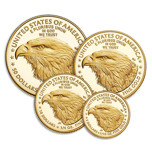2022-W 4-Coin Proof American Gold Eagle Set (3)