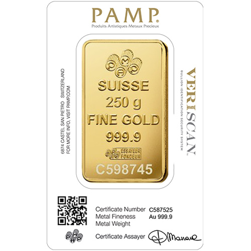 250 gram Pamp Suisse Fortuna Gold Bar (1)