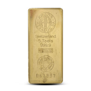 5 Taels Gold Bar For Sale (Varied Condition, Any Mint)