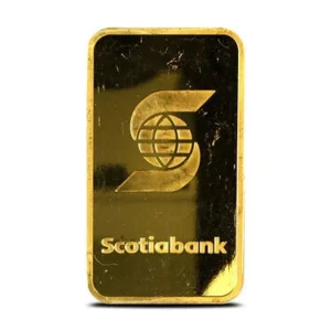 5 oz Scotiabank Gold Bar For Sale (Secondary Market)
