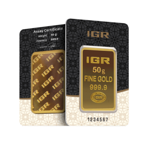 50 Gram Istanbul Gold Refinery Gold Bar (New w/ Assay)