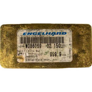 Buy 1 Kilo Engelhard Gold Bar (Secondary Market)